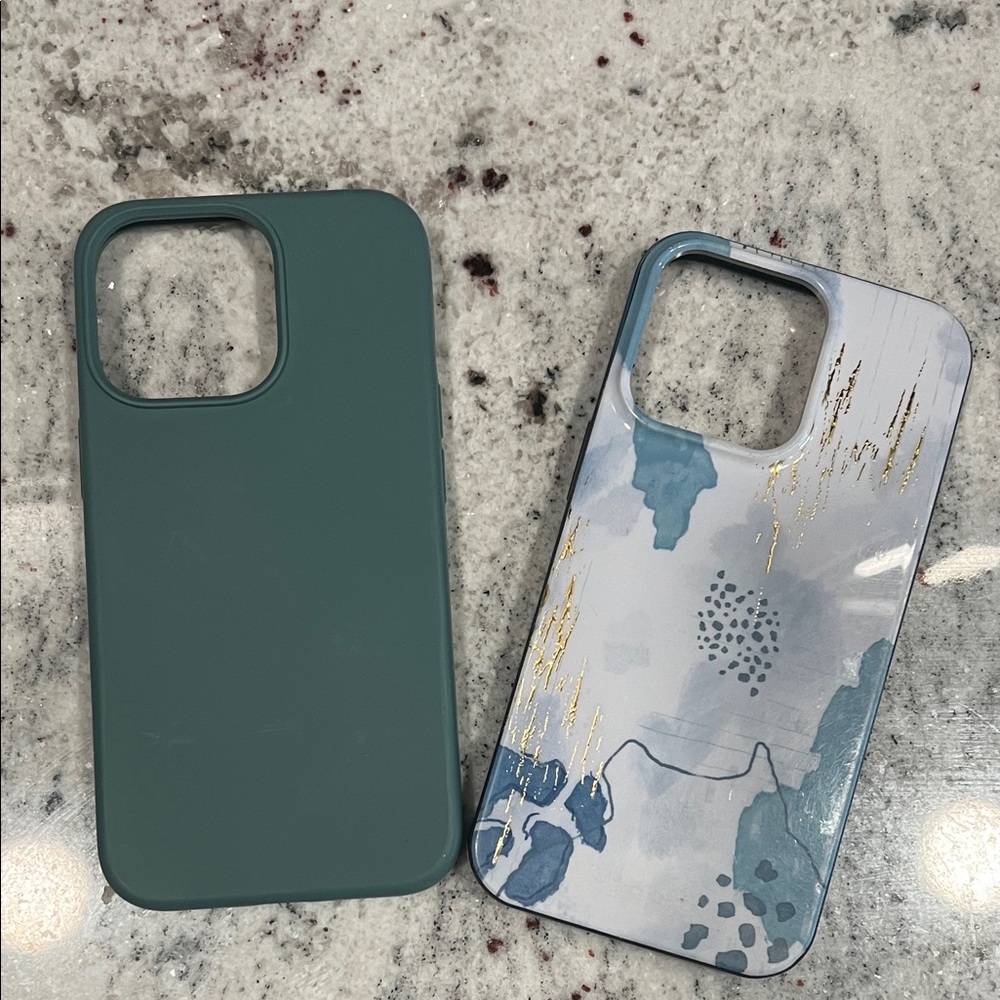 Stylish Green and Patterned Phone Cases